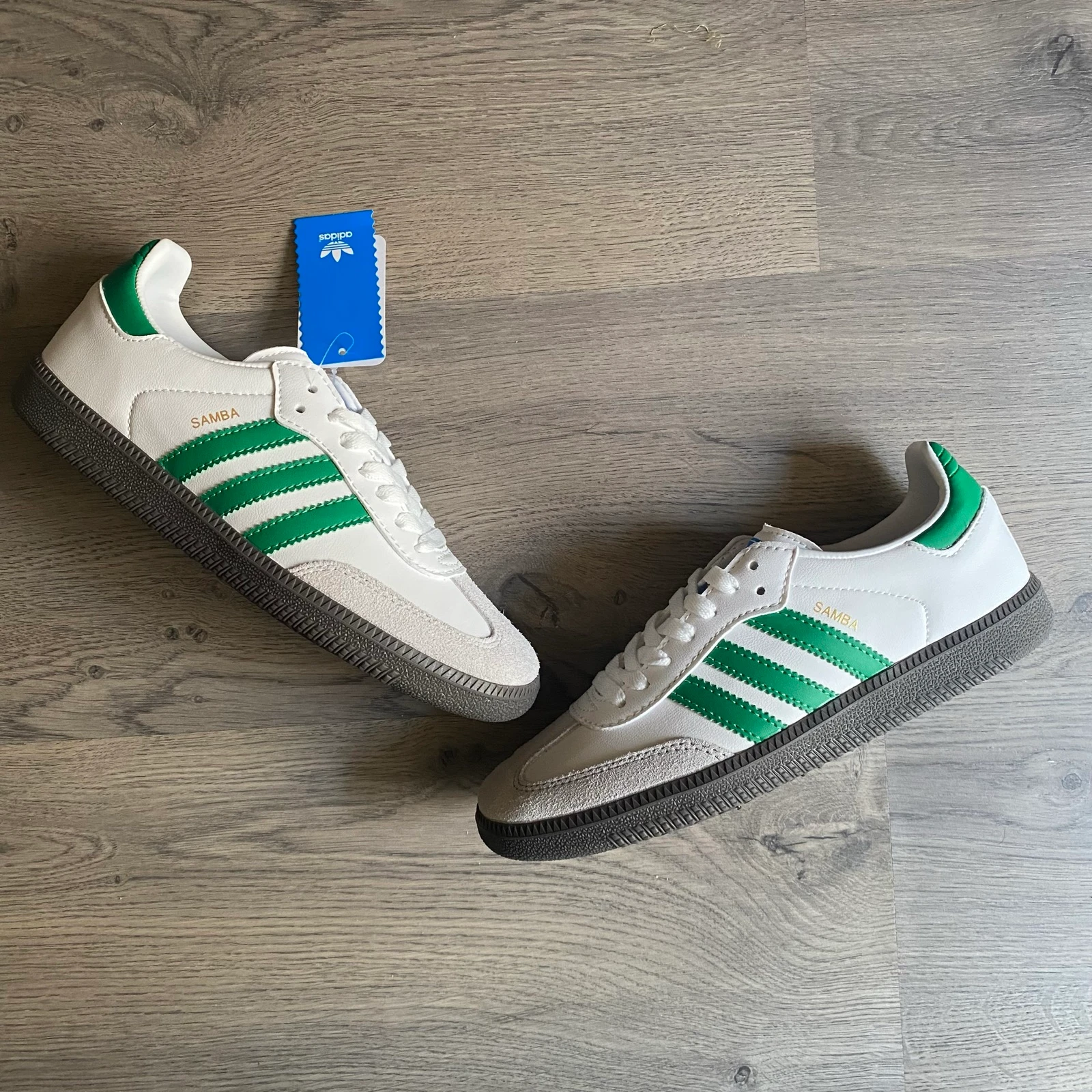 Adidas Samba OG Blancas Verdes | Talla 39 | Nuevas | Con Caja – photo 3